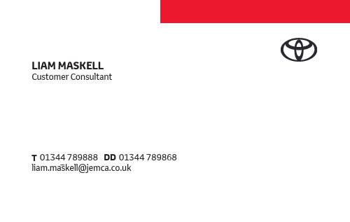 Show details for Toyota Business card