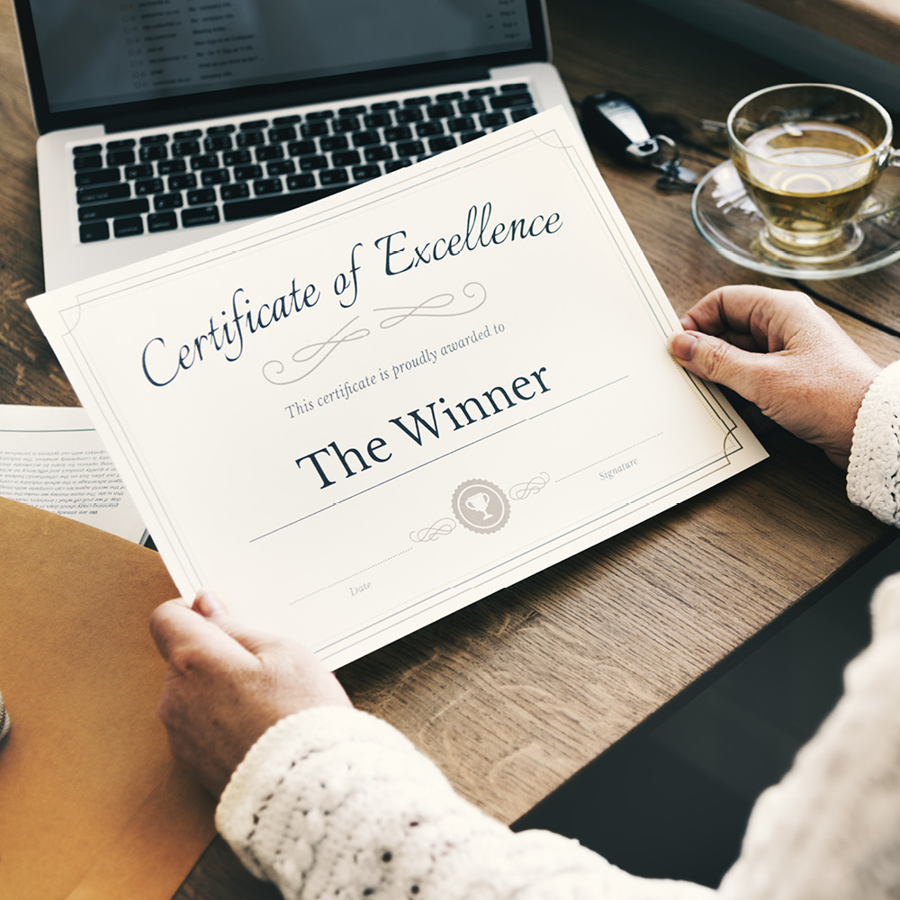 Show details for Premium Quality A4 Certificates