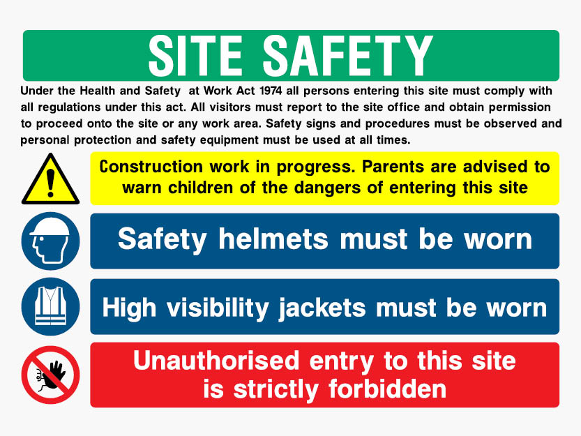An image of a Health & Safety Sign