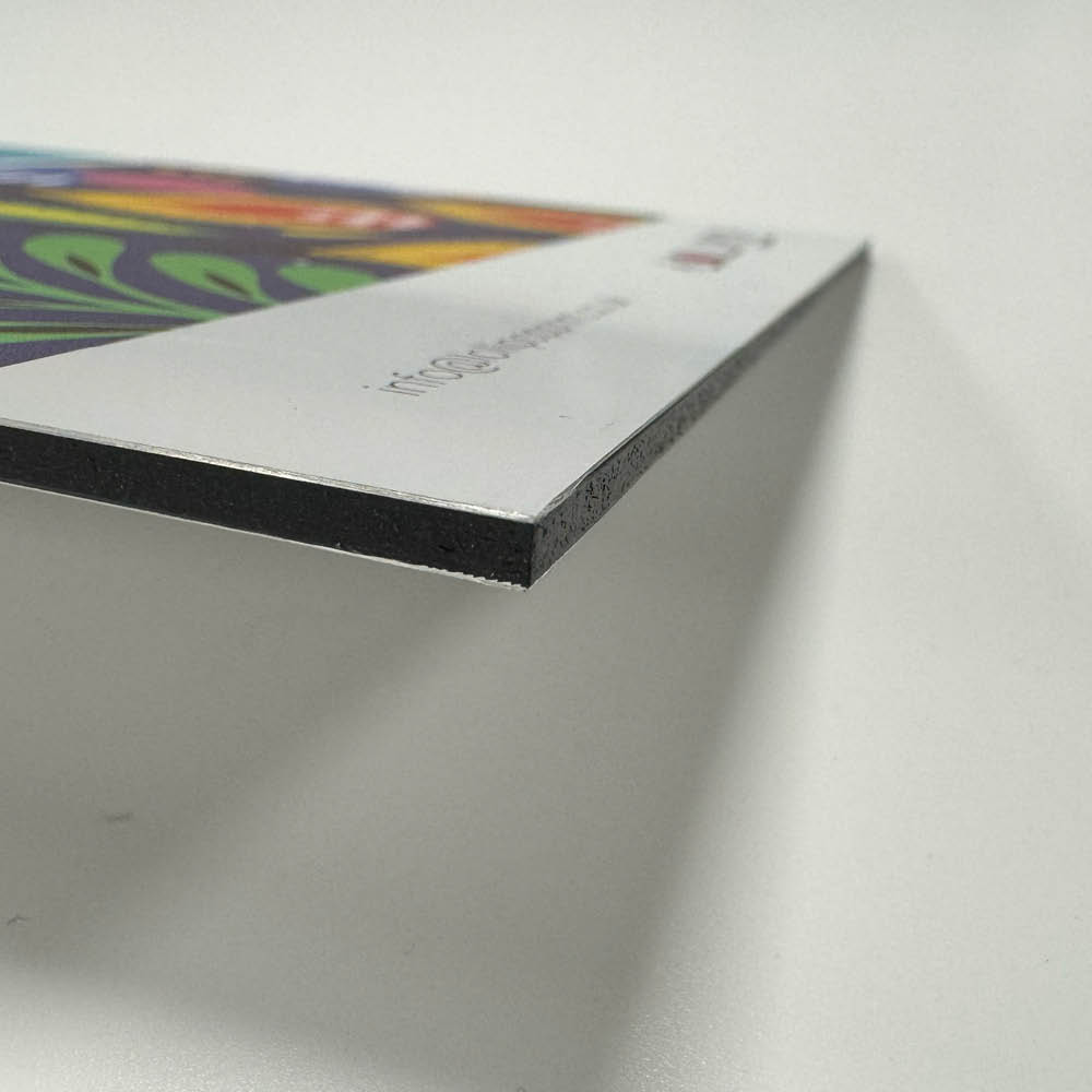 A picture showing a close up of printed ACM